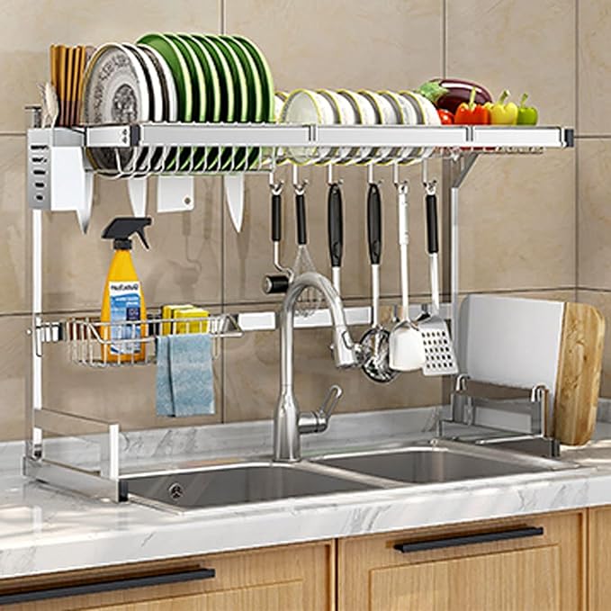 Over Sink Dish Drying Rack