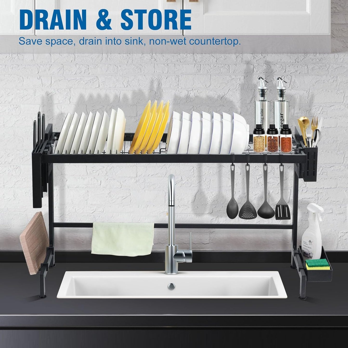 Over Sink Dish Drying Rack